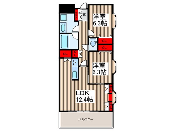 東川口ガーデンプラザ八番館の物件間取画像